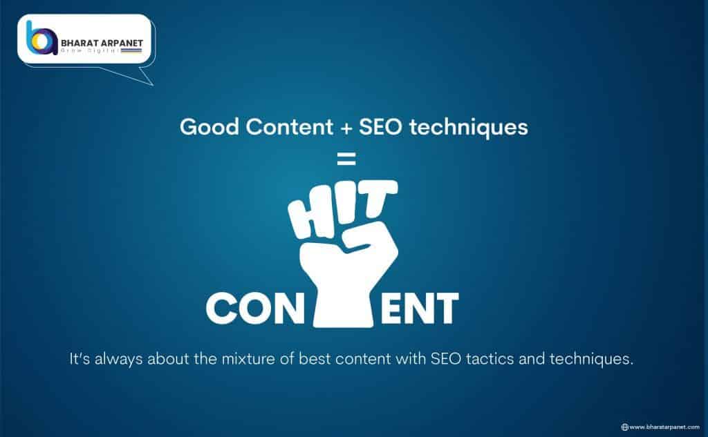 good content + seo techniques = hit content