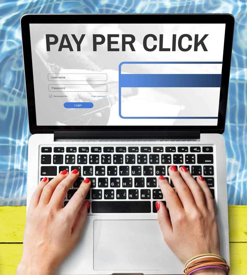 Pay Per Click Login Website Payment Graphic Concept